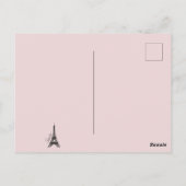 Eiffeltower Collage Briefkaart (Achterkant)