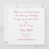 Eiffeltower en zwarte poel van het feest kaart (Achterkant)