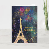 Eiffeltower, Fireworks, sterren Kaart (Voorkant)