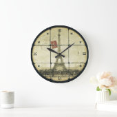 Eiffeltower Fleur De Lis-ontwerp Grote Klok (Huis)