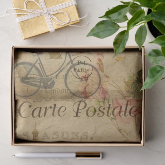 Eiffeltower, Frans carte Postale Tissuepapier (Geschenk)