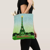 Eiffeltower - kerstcollage tote bag (Dichtbij)