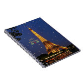 Eiffeltower Kerstmis Notitieboek (Rechterzijde)