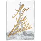 Eiffeltower met Gold-certificering Klembord (Achterkant)