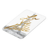 Eiffeltower met Gold-certificering Magneet (Linkerzijde)