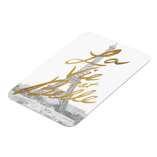 Eiffeltower met Gold-certificering Magneet (Linkerzijde)