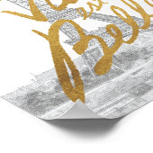 Eiffeltower met Gold-certificering Poster (Hoek)