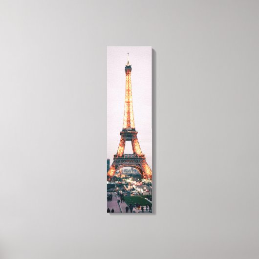 Eiffeltower met lichtverticaal canvas (Voorkant)