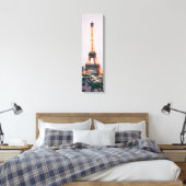 Eiffeltower met lichtverticaal canvas (Insitu (Slaapkamer))