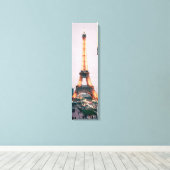 Eiffeltower met lichtverticaal canvas (Insitu (Houten vloer))