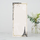 Eiffeltower met  stijl kaart (Staand voorkant)