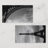 Eiffeltower-oprolkaarten Contactkaartje (Voorkant / Achterkant)