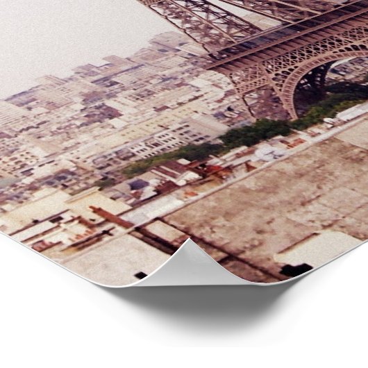 Eiffeltower - poster afdrukken (Hoek)