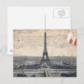  Eiffeltower-postkaart Briefkaart (Voorkant / Achterkant)