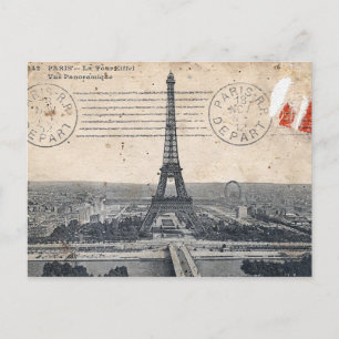 Eiffeltower-postkaart Briefkaart