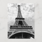 Eiffeltower voor zwart-wit Parijs Briefkaart (Voorkant)