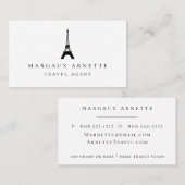 Eiffeltower - zwart Logo Visitekaartje (Voorkant / Achterkant)