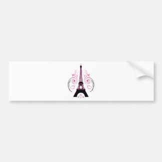 Eiffeltowergradiëntvormig ontwerp bumpersticker
