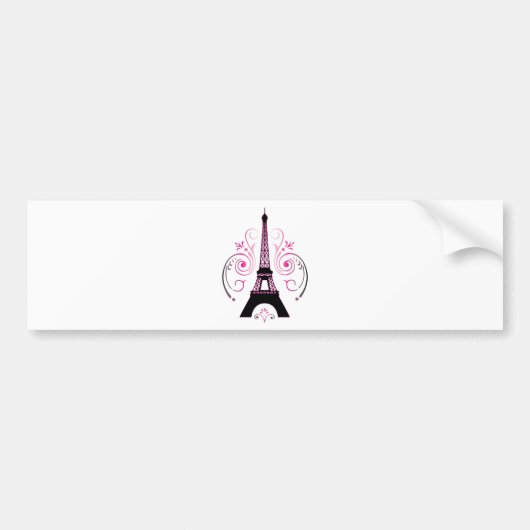 Eiffeltowergradiëntvormig ontwerp bumpersticker (Voorkant)