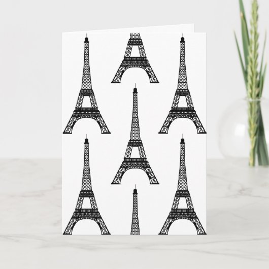 Eiffeltowerkaart Kaart (Voorkant)