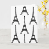 Eiffeltowerkaart Kaart (Gele Bloem)
