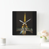 Eiffeltowerklok Vierkante Klok (Huis)
