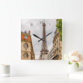 Eiffeltowerklok Vierkante Klok (Huis)