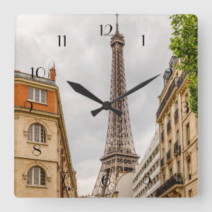 Eiffeltowerklok Vierkante Klok