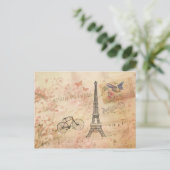 Eiffeltowerkunst Briefkaart (Staand voorkant)