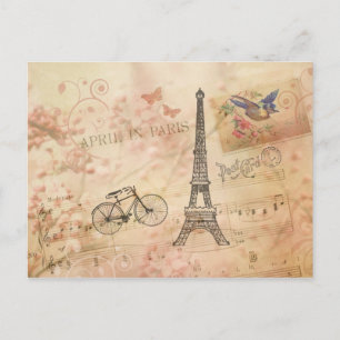 Eiffeltowerkunst Briefkaart