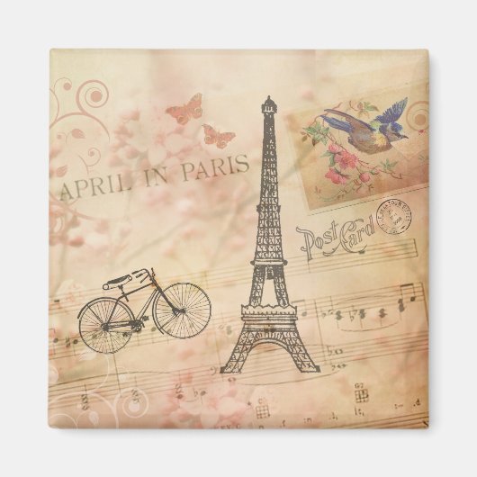 Eiffeltowerkunst Magneet (Voorkant)