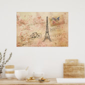 Eiffeltowerkunst Poster (Keuken)