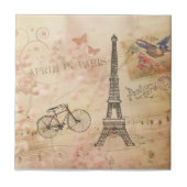  Eiffeltowerkunst Tegeltje (Voorkant)