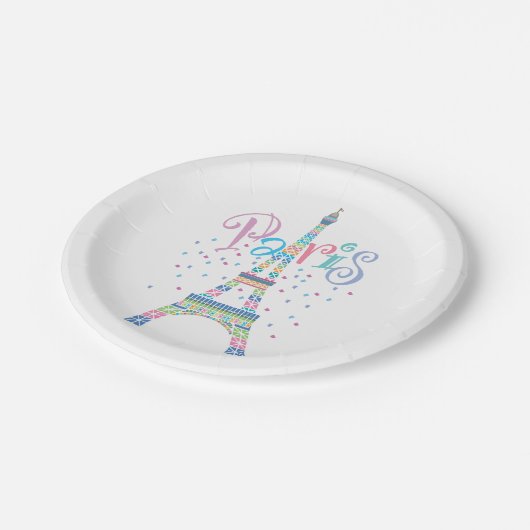 Eiffeltowerpapier — Borden Papieren Bordje (Gekanteld)