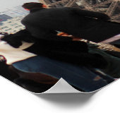 Eiffeltowerpapier (Matte) Poster (Hoek)