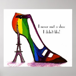 Eiffeltowerschoen Poster