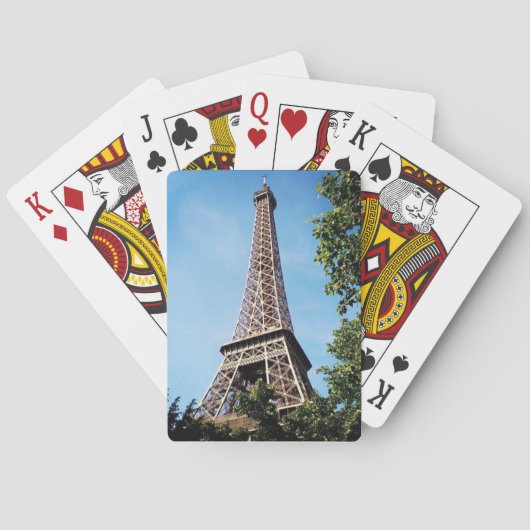 Eiffeltowerspelkaarten Pokerkaarten (Achterkant)
