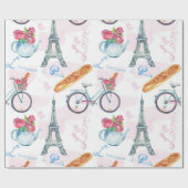 Eiffeltowerwerkpapier Cadeaupapier (Vlak)