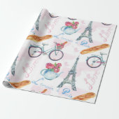 Eiffeltowerwerkpapier Cadeaupapier (Uitgerold)