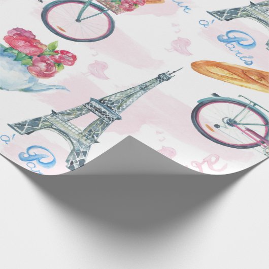 Eiffeltowerwerkpapier Cadeaupapier (Hoek)