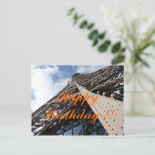 Eiffelturm in Paris Geburtstagskarte Briefkaart (Staand voorkant)