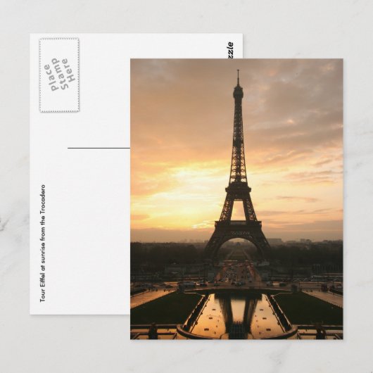 eiffelzonnebrand briefkaart (Voorkant / Achterkant)