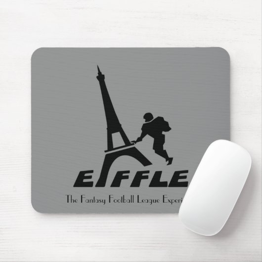 Eiffle Black Logo Mousepad Muismat (Met muis)