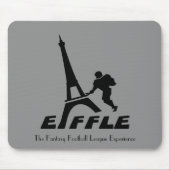 Eiffle Black Logo Mousepad Muismat (Voorkant)
