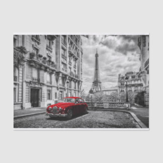 Eiffle Tower Black, White en Red. Tissuepapier