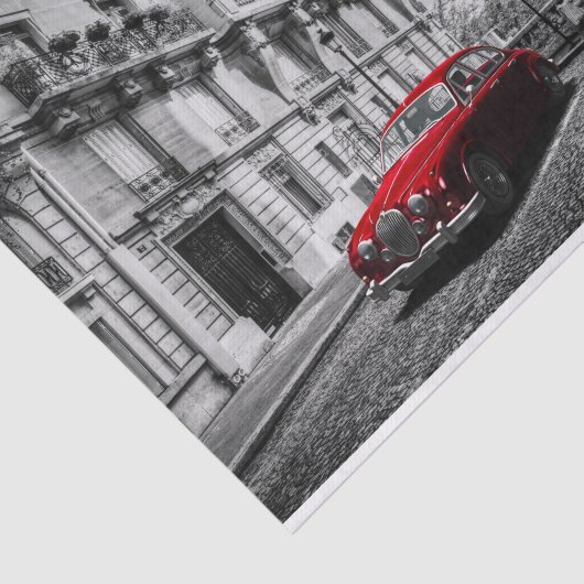 Eiffle Tower Black, White en Red. Tissuepapier (Detail)