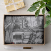 Eiffle Tower Black, White en Red. Tissuepapier (Geschenk)