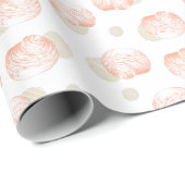 Eigant Seashell-patroon Cadeaupapier (Rol Hoek)