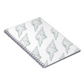 Eigant Seashell-patroon Notitieboek (Rechterzijde)