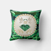 Eigen, 55e bruiloft Jubileum cadeaus voor ouders Kussen (Achterkant)